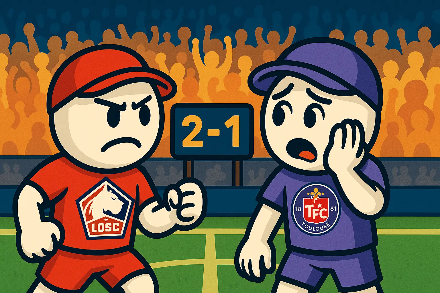 Ambiance au Decathlon Arena – Stade Pierre-Mauroy lors de Lille – Toulouse (J4)