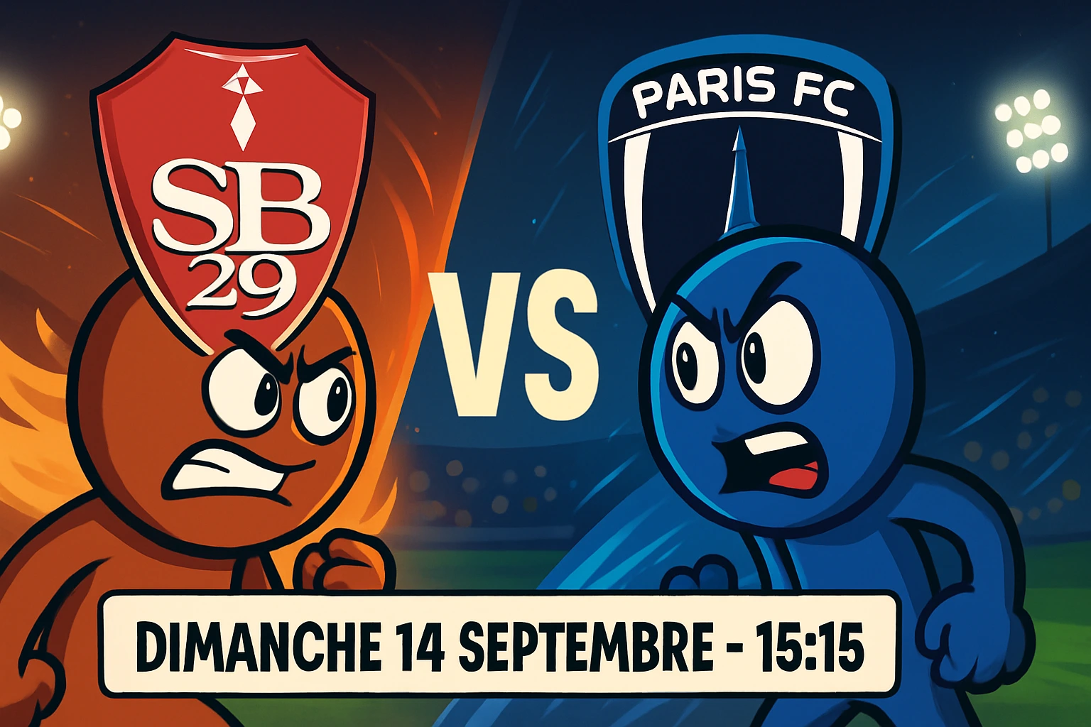 Stade Francis-Le Blé avant Brest – Paris FC (Ligue 1, J4)