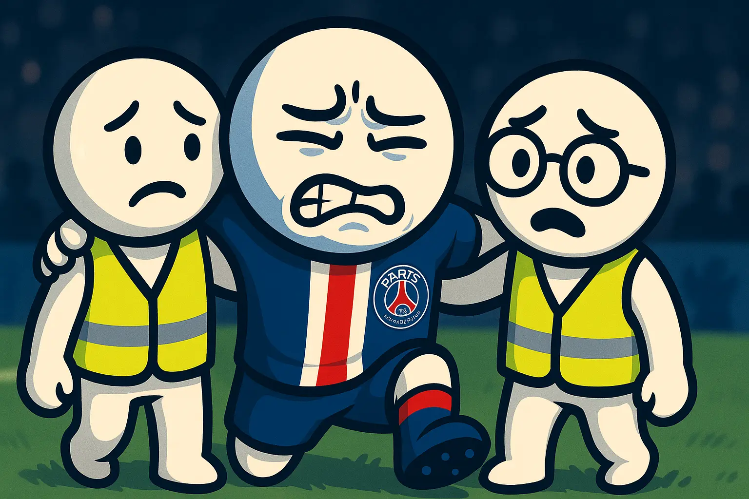 Kvaratskhelia blessé lors de PSG – Lens (Ligue 1, 14 septembre 2025)