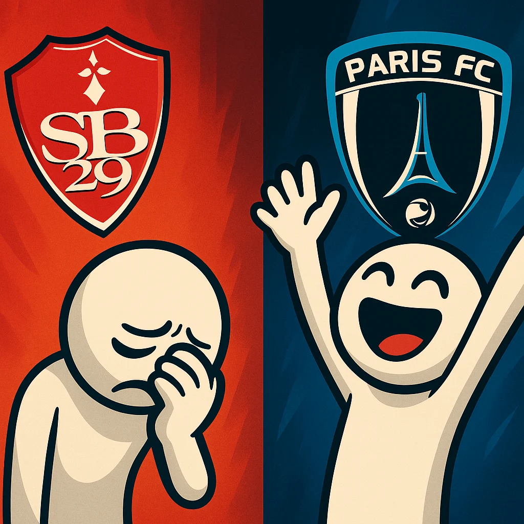 Paris FC célèbre la victoire à Brest (2–1, J4 Ligue