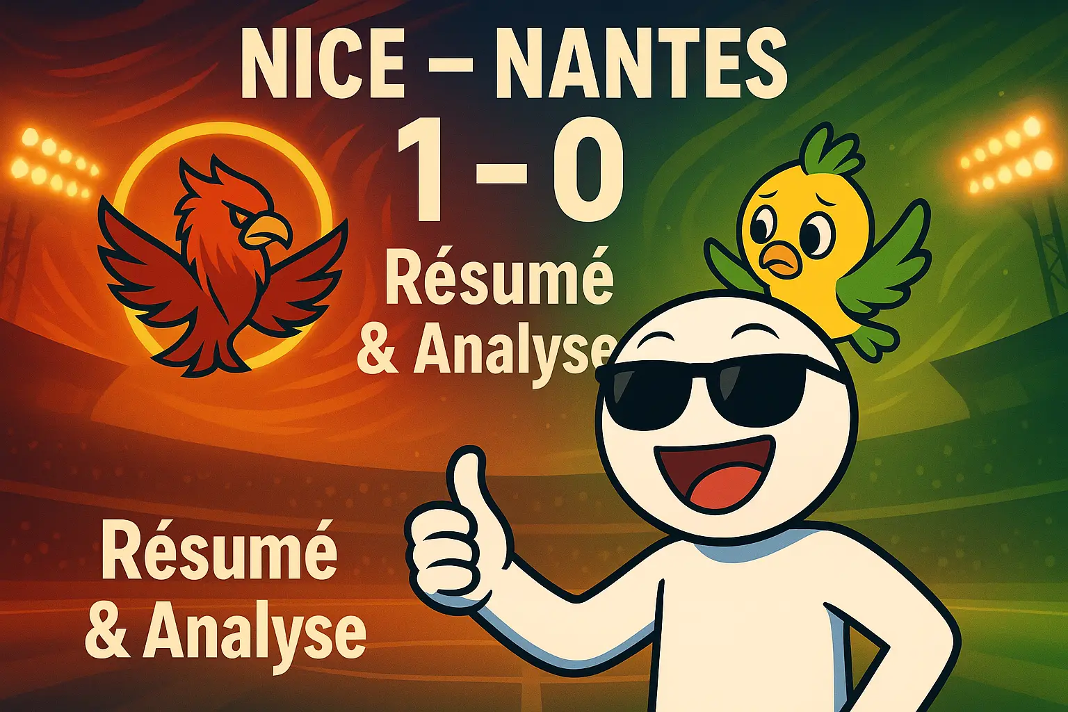 Allianz Riviera après Nice – Nantes (1–0), Ligue 1 J4