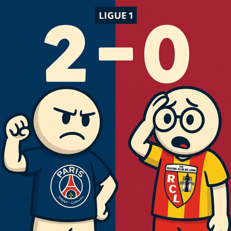 PSG – Lens (2–0), doublé de Barcola au Parc des Princes.