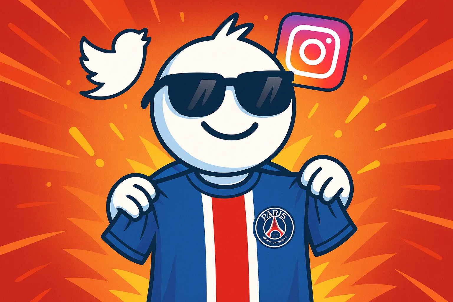 Mème Dua Lipa t-shirt aux couleurs du PSG